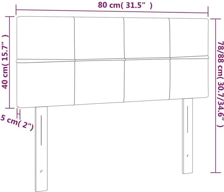 Produktbild VidaXL Bernadette (80 x 5 x 78/88 cm)