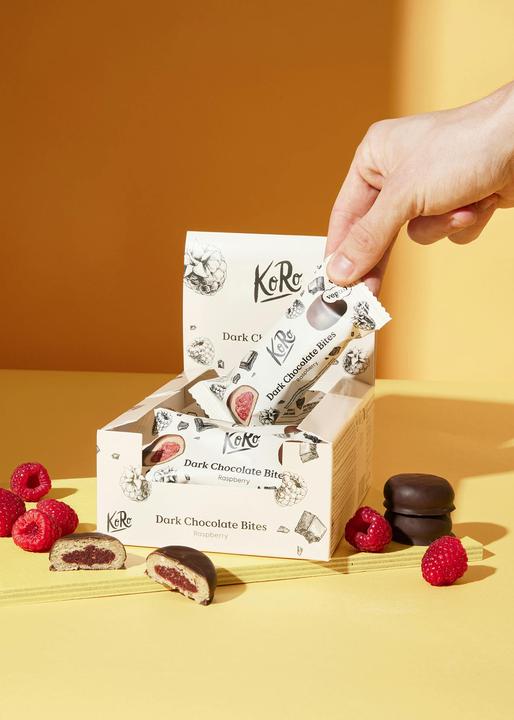 Image du produit KoRo Biscuit bio à l'avoine fourré à la framboise et enrobé de chocolat noir (480 g)