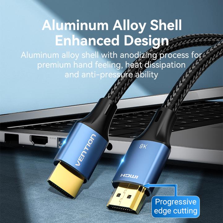 Image du produit Vention Câble HDMI-A 8K 3m ALGLI (Bleu) (1 m, HDMI)