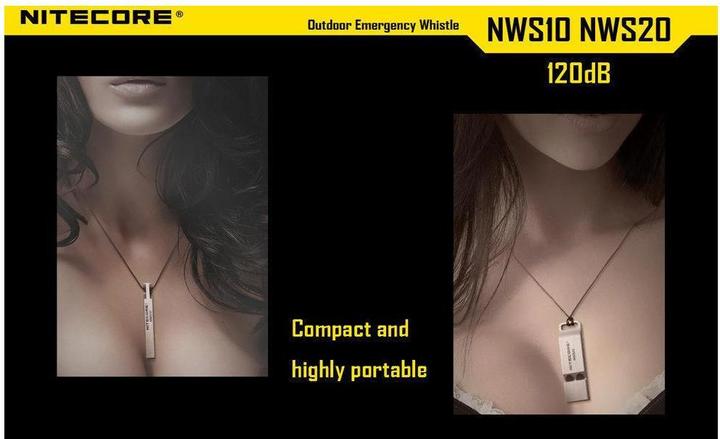 Actual product image Nitecore Emergency whistle - one chamber
