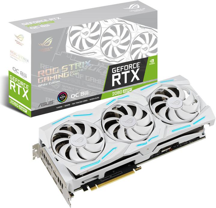 Image du produit ASUS GeForce RTX 2080 Super ROG Strix O8G White Edition (8 Go)