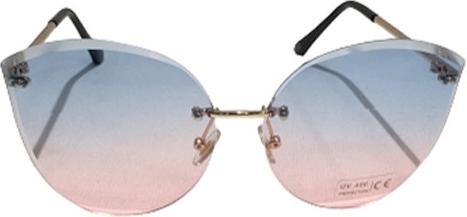 Produktbild Bekos Stylische Damen Sonnenbrille mit blau rot getönte Gläser