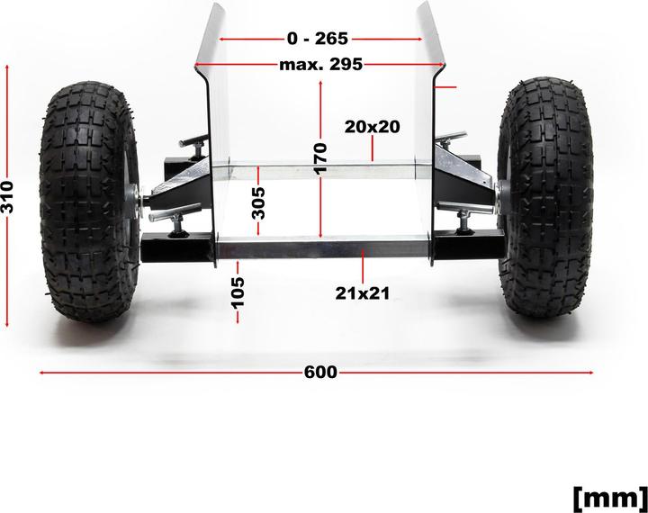 Actual product image Wiltec Plattenroller (275 kg)