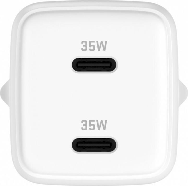 Produktbild Yenkee USB-C Ladegerät 2x18W 3A Power Delivery 3.0 QC3.0 Weiss (35 W)
