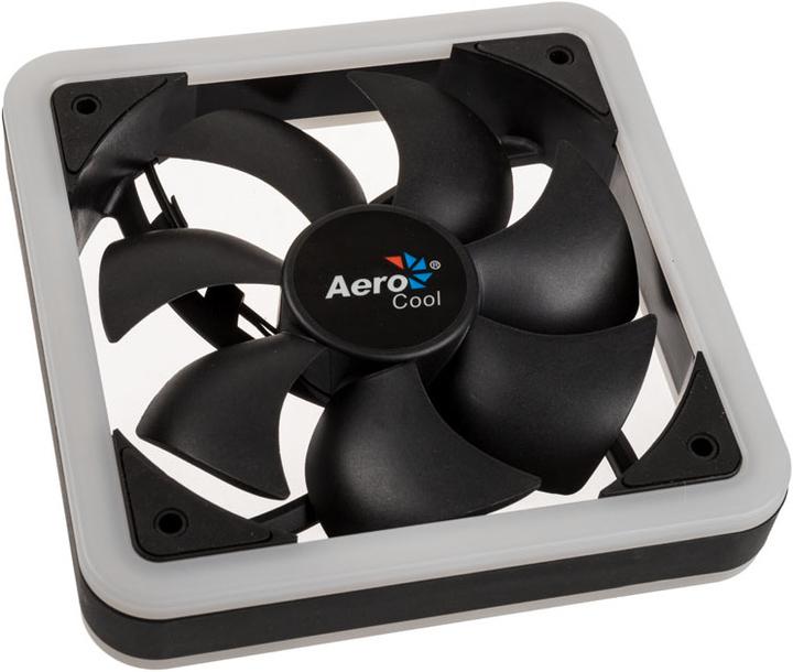 Actual product image AeroCool Edge 14 Pro fan, RGB, 3-pack incl. controller (140 mm, 3 x)