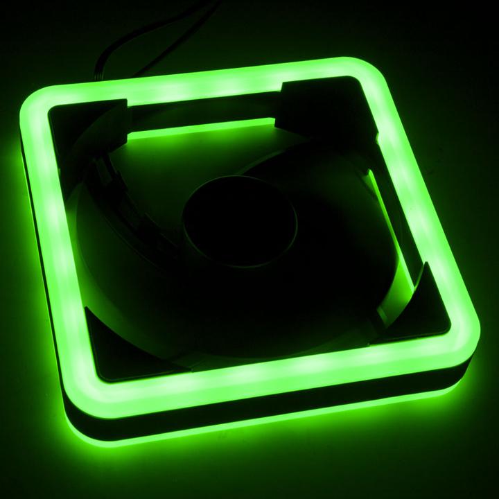 Actual product image AeroCool Edge 14 Pro fan, RGB, 3-pack incl. controller (140 mm, 3 x)