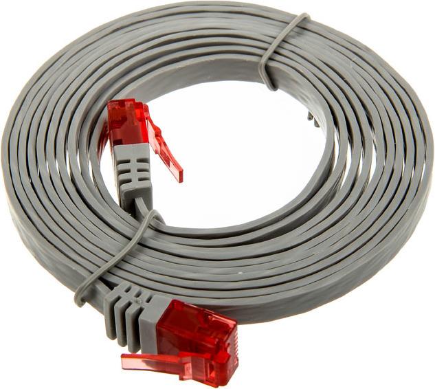 Actual product image InLine 3m patch cable flat, U/UTP, Cat.6 (U/UTP, CAT6, 3 m)