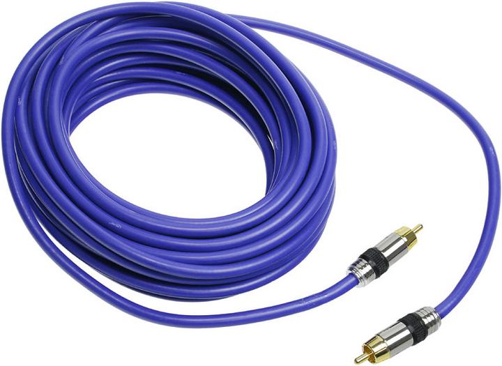 Actual product image InLine Cinch cable AUDIO, gold-plated plugs, 1x Cinch (10 m, Cinch)