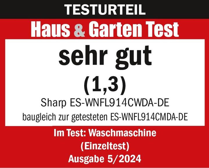 Actual product image Sharp ES-WNFL914CWDA-EN (9 kg, Left)