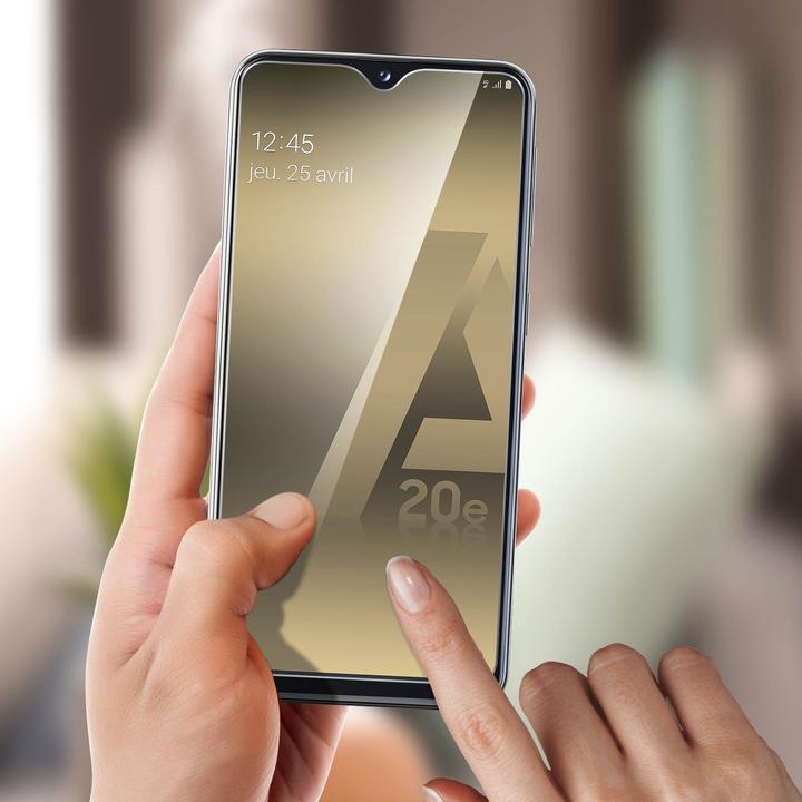 Actual product image Avizar Crystal clear film, glass screen protector (1 Piece, Samsung Galaxy A20e)