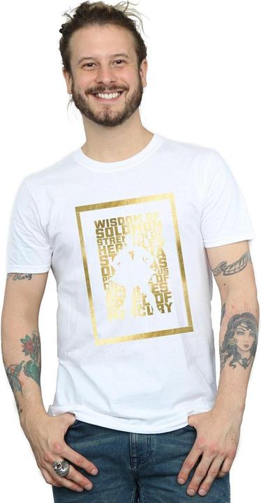 Immagine prodotto Shazam Gold Text Maglietta Uomo (3XL)