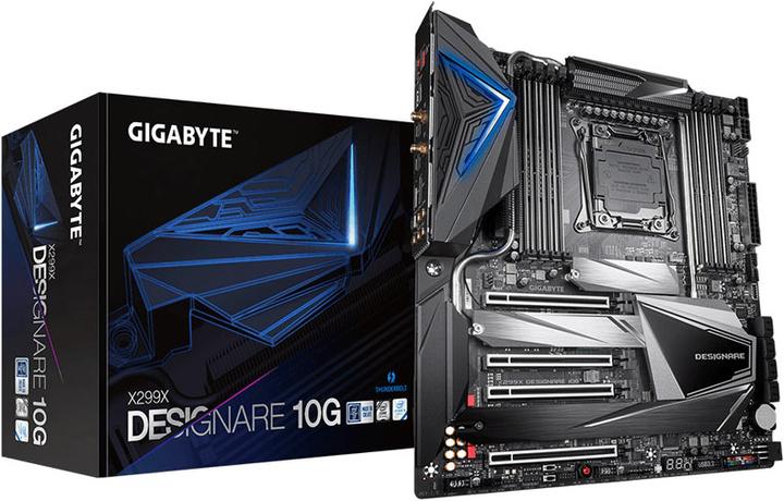 Gigabyte X299X Designare 10G (Rev 1.0), Intel X299 motherboard - socket 2066 (LGA 2066, Intel X299 Express, E-ATX)