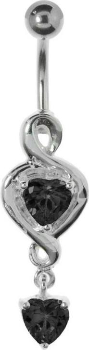 Bijouteria Bauchpiercing (Chirurgenstahl 316L, Kristall, Silber 925)