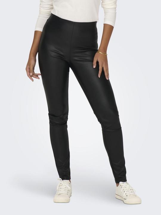 Actual product image JdY Tight fit High waist Fitted cuffs Leather-look leggings Trousers (34)
