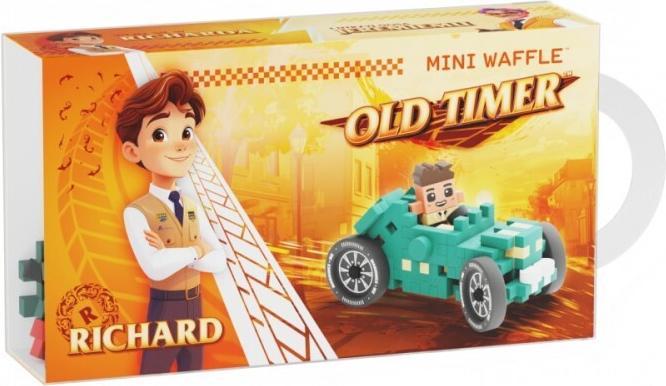 Produktbild Marioinex Mini-Waffel, 50 Stück, Autos: Blaugrün, Oldtimer