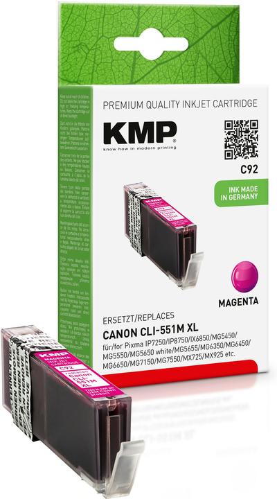 Productafbeelding KMP C92 Inktcartridge comp. met Canon CLI-551 M XL (M)