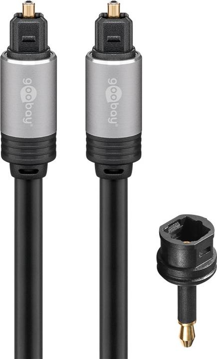 Image du produit Goobay Câble Toslink avec fiches métalliques (0.75 m, Haut de gamme, Optique)