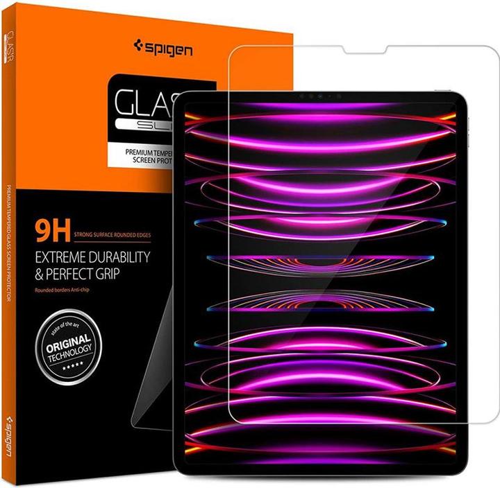 Actual product image Spigen Glass display protection film, 9H glass film (1 Piece, iPad Pro 12.9 2018 (3. Gen))