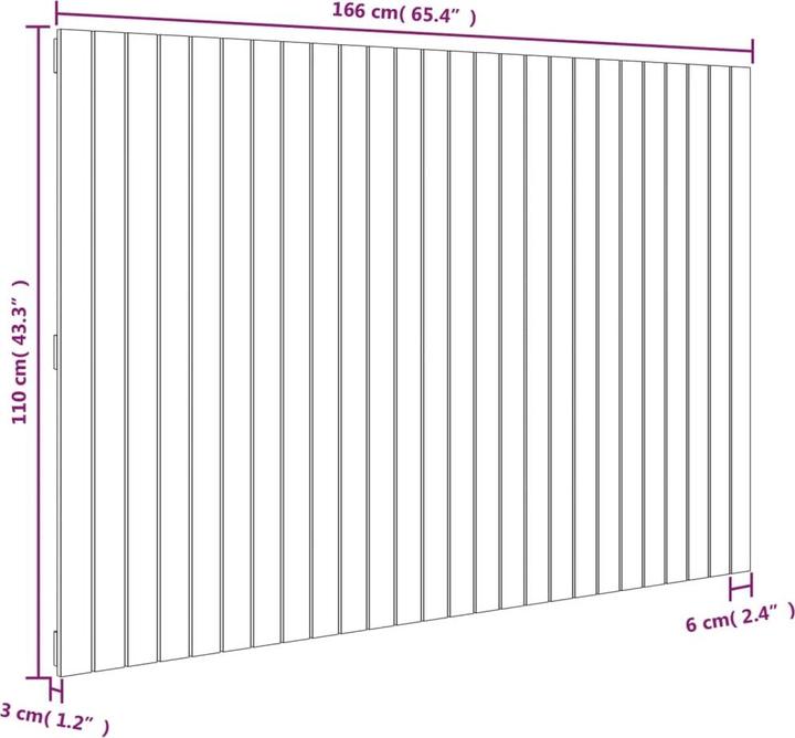Produktbild VidaXL Chloé (166 x 3 x 110 cm)