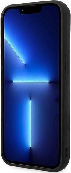 Immagine prodotto Karl Lagerfeld KLHCP14MPSQPK Custodia rigida per iPhone 14 Plus 6,7" in pelle/nero Puffy Ikonik Pin (Apple iPhone 14 Plus)