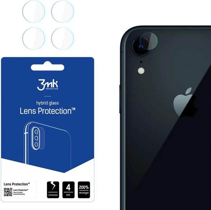 Produktbild 3MK iPhone XR FlexibleGlass Camera Glass Lens (4 PSC) (1 Stück, Apple iPhone XR)