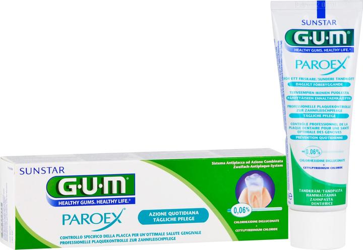 Actual product image GUM SUNSTAR PAROEX Zahnpasta 0.06 % chlorhexidine (75 ml)