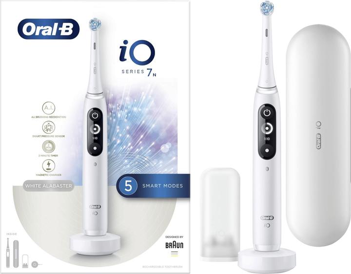 Produktbild Oral-B iO 7n - Elektrische Tandenborstel - Wit (Oszillierende Zahnbürste)
