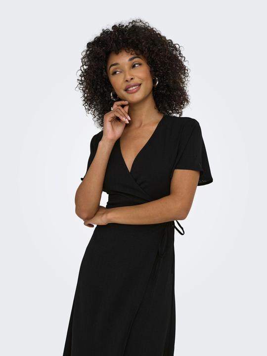 Actual product image Only Stucali S/S Midi Wrap Dress Wvn (XL)