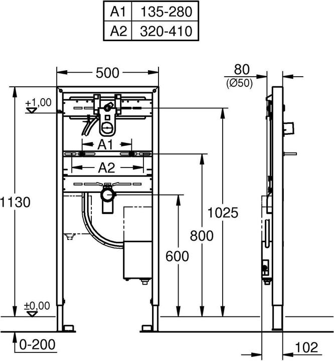 Produktbild Grohe Rapid SL für Waschtisch mit Rohbau-Set für Infrarot-Elektronik