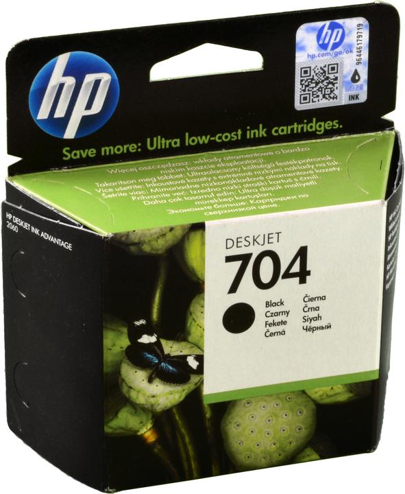 Produktbild HP 704 - Schwarz - Original - Tintenpatrone (BK)