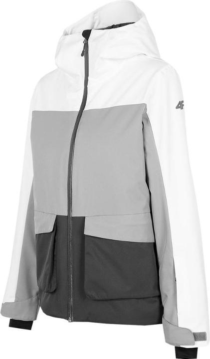 Actual product image No Name Ladies' ski jacket 4F white H4Z22 KUDN005 10F (L)
