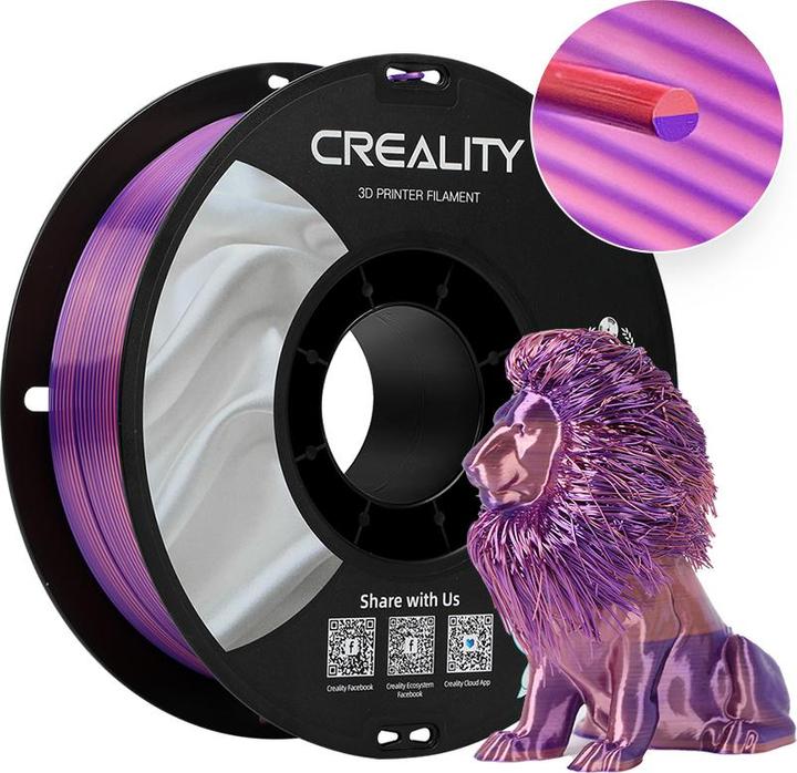 Creality Filament (PLA, 1.75 mm, 1000 g, Pink)