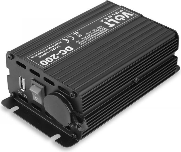 Image du produit No Name Convertisseur DC/DC 24/12V DC 200 ALLUMATEURS DE CIGARETTE + USB