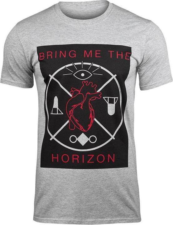 Actual product image Bring Me The Horizon Unisex Adult Hearts & Symbols Cotton T-Shirt (L)