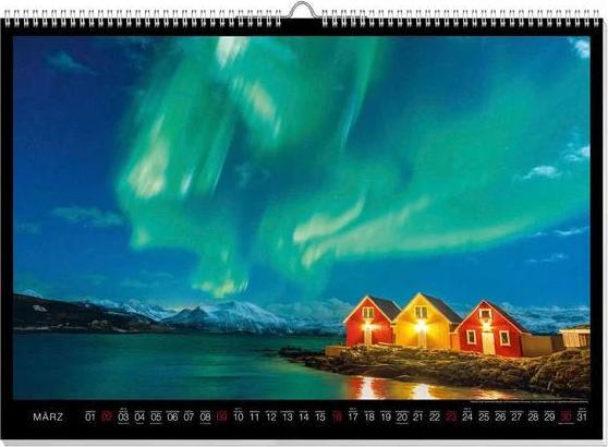 Produktbild Polarlichter Premiumkalender 2025 (60 x 42 cm, Deutsch)