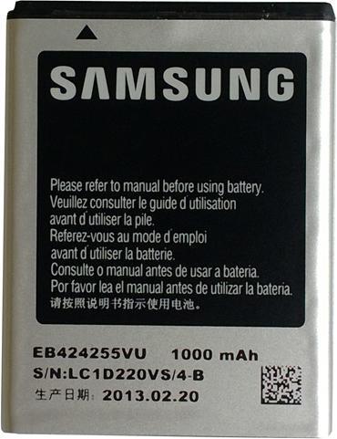 Actual product image Samsung INNER BATTERY PACK-1000MAH (Rechargeable battery, Samsung GT-S3850 Corby 2)