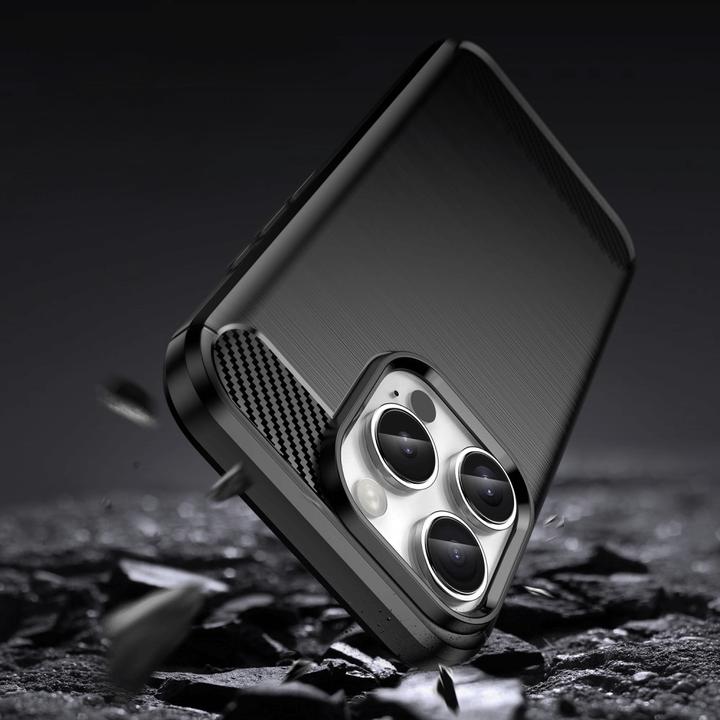Immagine prodotto Cover-Discount iPhone 16 Pro - Custodia in metallo effetto carbonio (Apple iPhone 16 Pro)
