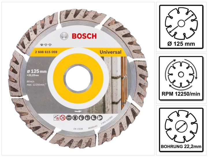 Actual product image Bosch Professional Zubehör PRO Multi Material diamond cutting disc, 125 x 22.23 mm