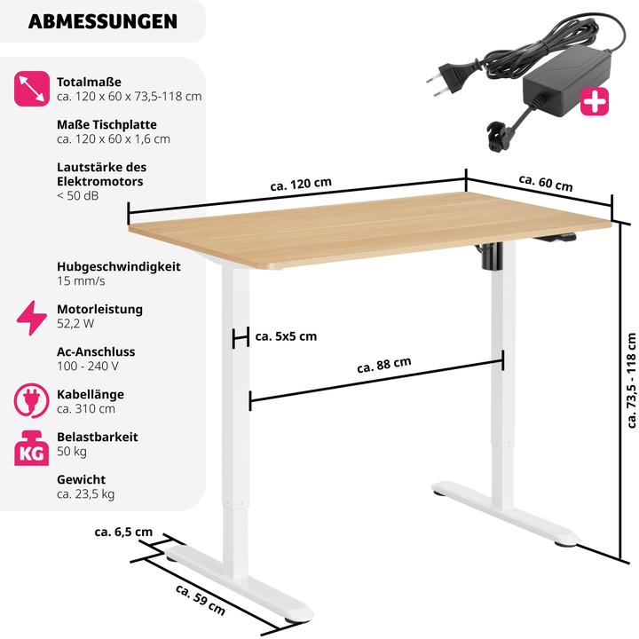 Immagine prodotto tectake Skadi (120 x 60 x 118 cm)