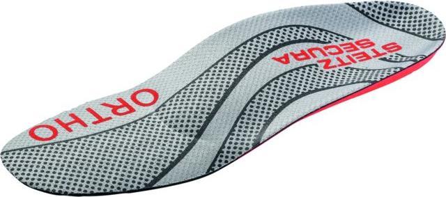 Steitz Secura Einlegesohlen grau/rot Ortho-Soft ESD HIGH, EU-Schuhgrösse: 38