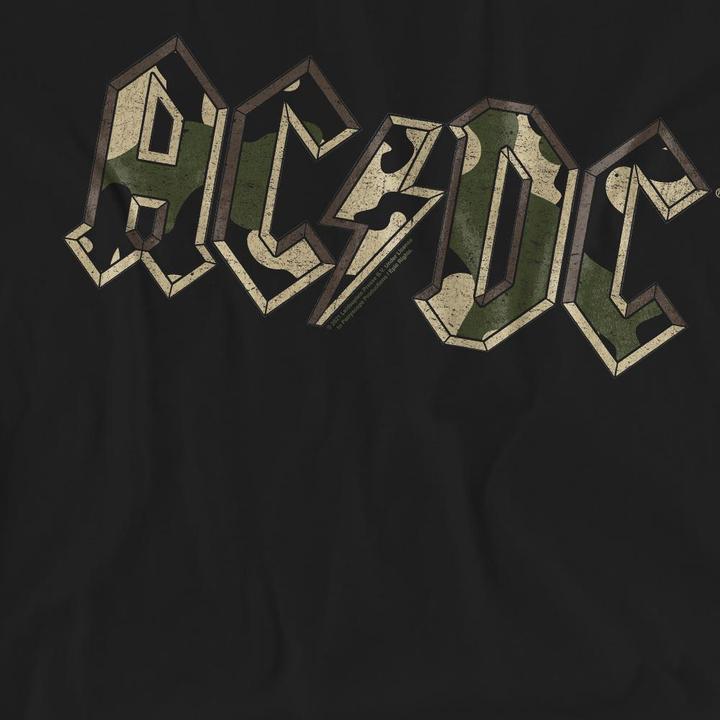 Actual product image AC/DC Unisex Adult Camo Logo T-Shirt (S)