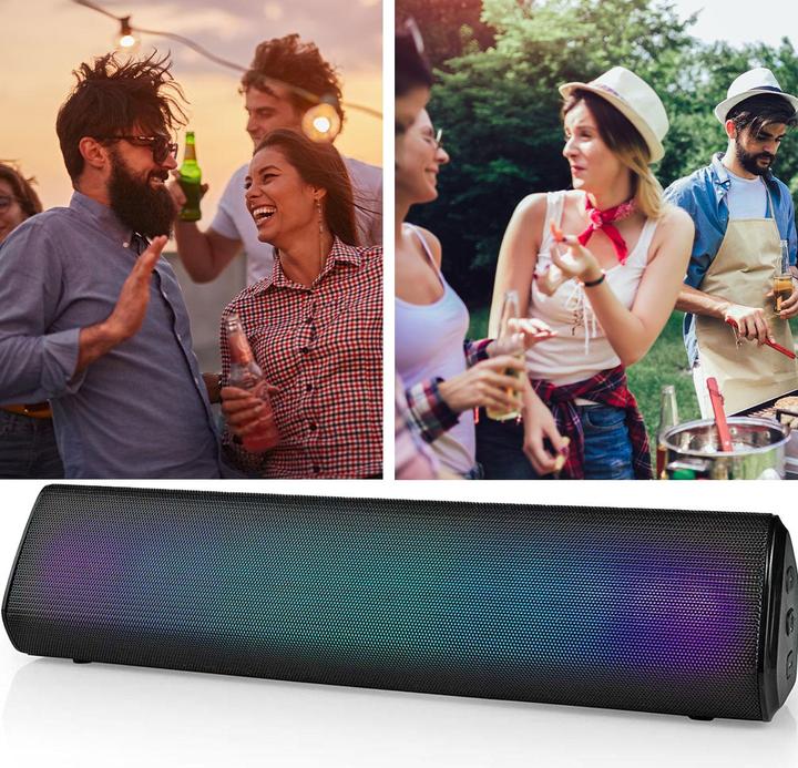 Actual product image Nedis Bluetooth® speaker | max. battery life: 6 hrs | tabletop design | 18 W | stereo | built-in (6 h, Battery operated)