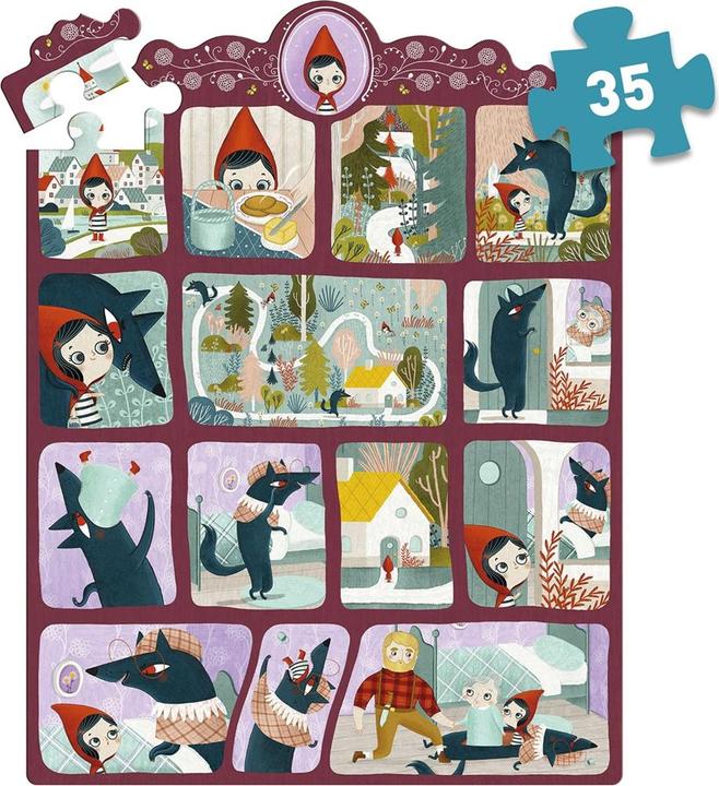 Actual product image Djeco Story puzzle Little Red Riding Hood 35 pieces (35 pieces)