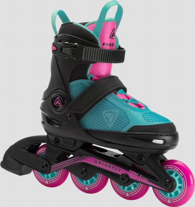 Image du produit Firefly Patin à roulettes pour enfants 510 Girl (taille : 37.0-40.0 (roulettes 76 mm), 901 noir/mint/p (37)