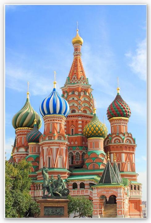 Image du produit Trenddeko Cathédrale Saint-Basile de Moscou (70 x 100 cm)