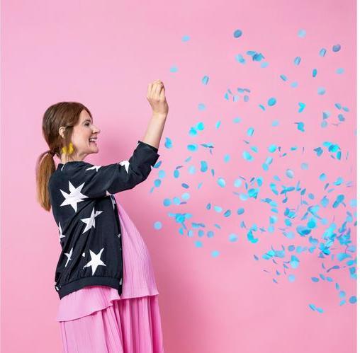 Image du produit Partydeco Ballon Boy or Girl - garçon bleu rempli, Ø 1 m, 1 pc