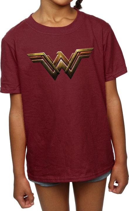 Actual product image Wonder Woman Girls Logo Cotton T-Shirt (116)