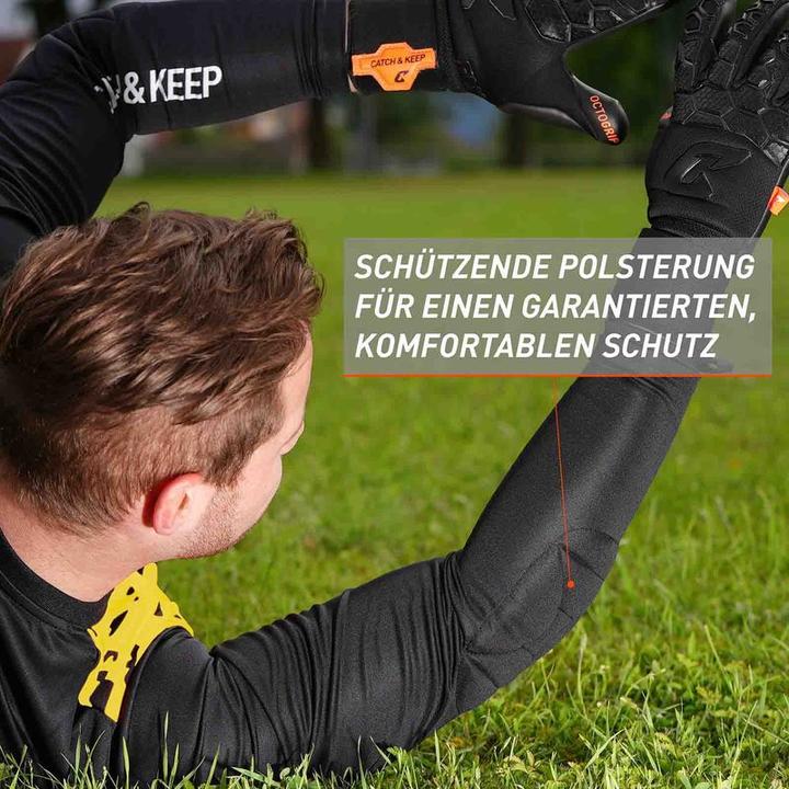 Immagine prodotto Catch & Keep Maglia Protezione Portieri Taglia S Giallo-Nero Maglia portiere calcio Top (S)