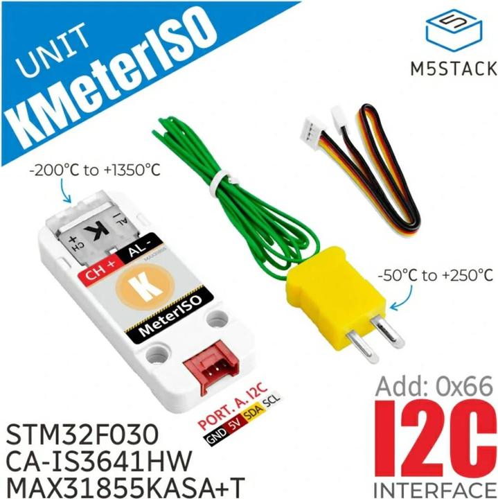Produktbild M5Stack KMeterISO Unit mit Thermoelement Temperatursensor