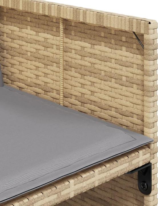 Produktbild VidaXL Gartenmöbel Essgruppe Gartengarnitur 13-tlg. Beigemischung Poly Rattan (220 cm)